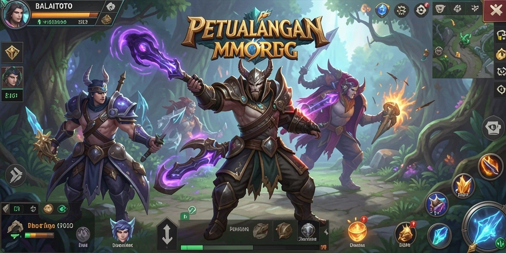 Tampilan gameplay BALAITOTO yang menarik dan imersif dalam dunia MMORPG.