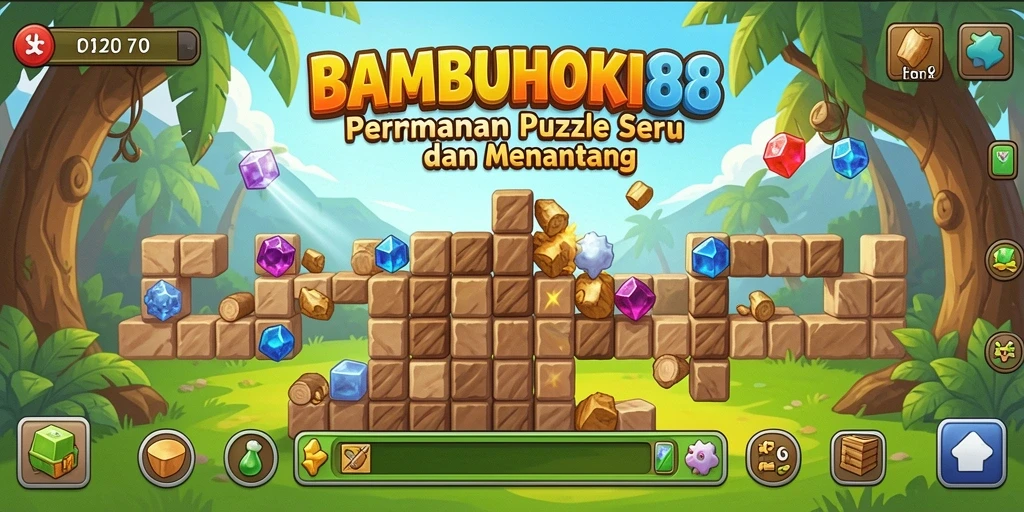 Tampilan gameplay BAMBUHOKI88 menampilkan tantangan puzzle yang menarik.