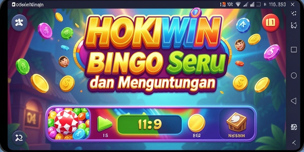 Tampilan gameplay menarik dalam HOKIWIN Bingo.