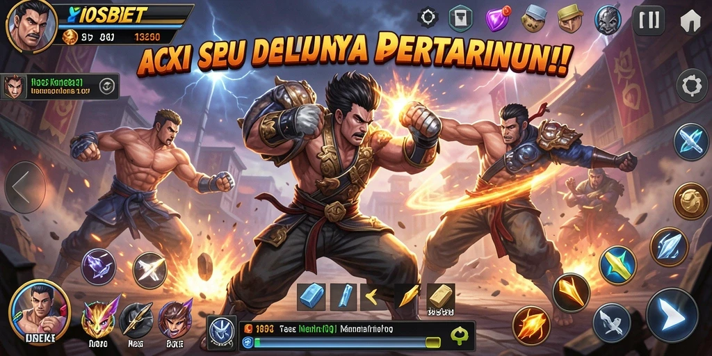 Tampilan gameplay aksion dari IOSBET yang mendebarkan.