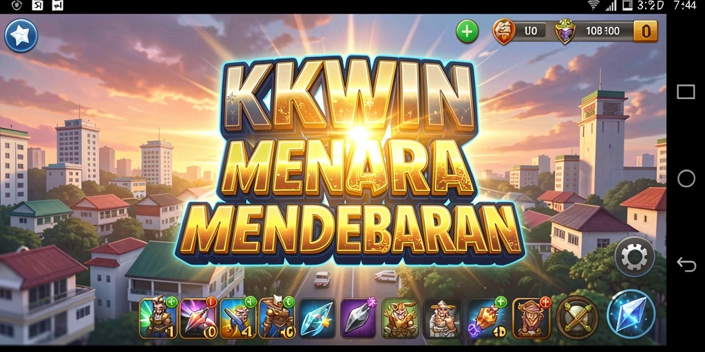 Screenshot KKWIN menampilkan aksi mendebarkan dalam game Tower Defense.