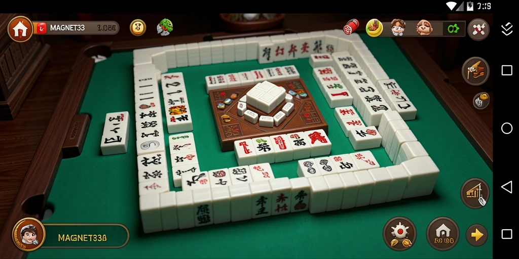 Screenshot gameplay Mahjong yang menarik dari MAGNET33.