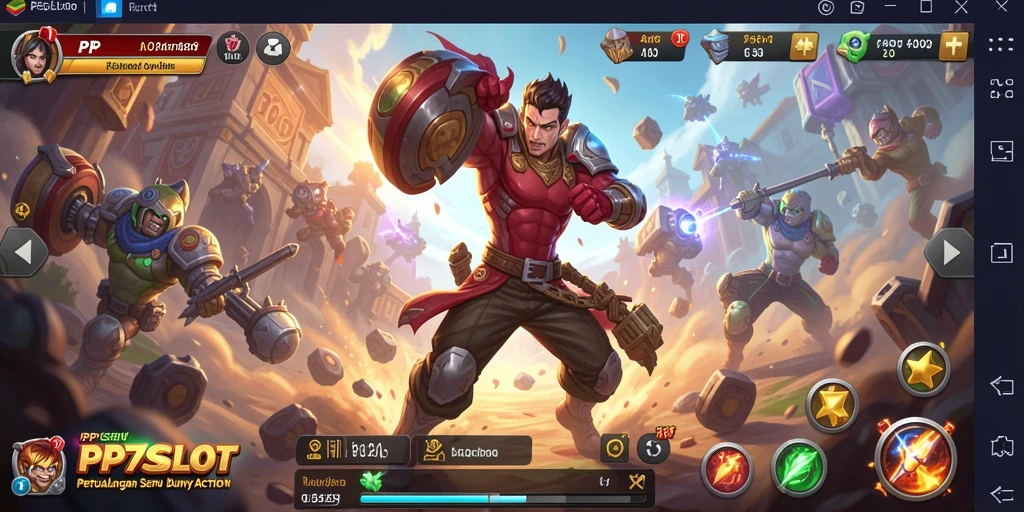 Tampilan seru dari gameplay PP7SLOT yang mendebarkan.