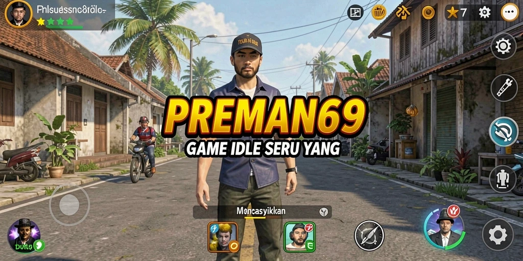 Tampilan gameplay seru dalam PREMAN69 yang memukau.