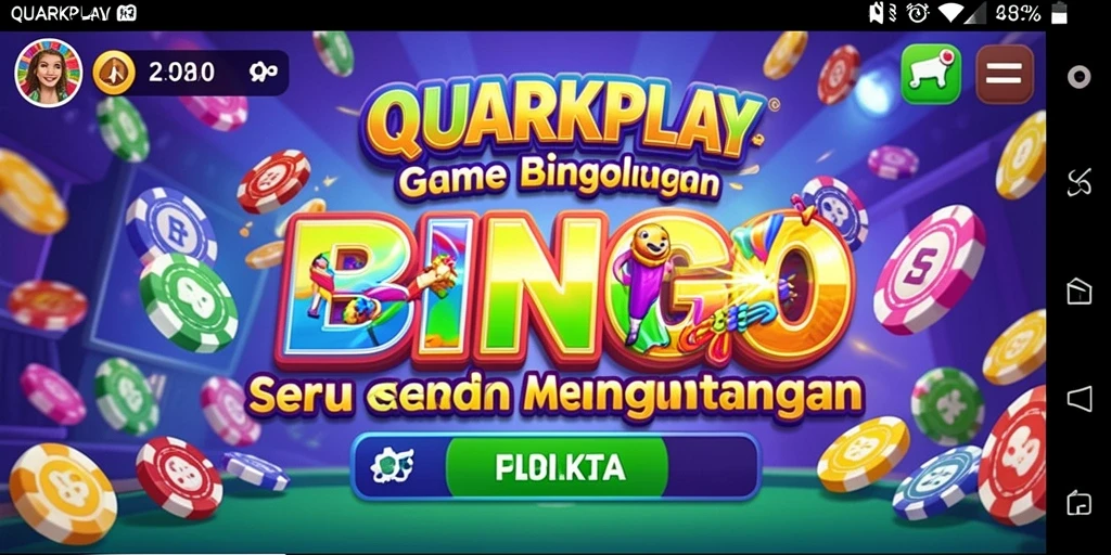 Tampilan gameplay Bingo yang mengasyikkan di QUARKPLAY.