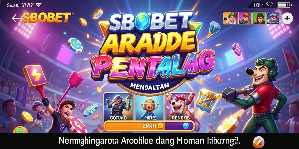Screenshot SBOBET menampilkan aksi seru dalam permainan Arcade.