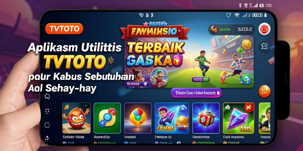 Tampilan antarmuka TVTOTO yang user-friendly dan lengkap.