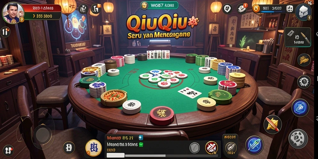 Tampilan menarik dari gameplay QiuQiu di WG87.